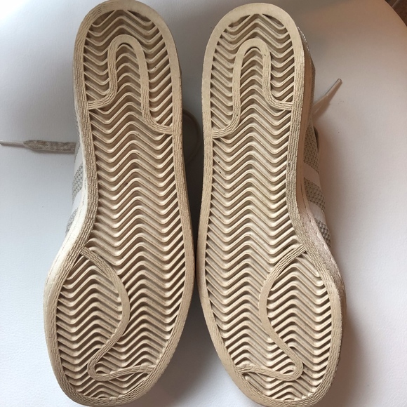 Adidas Superstar White/Grey Primeknit Sneakers - Picture 5 of 8